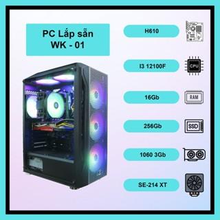 Bộ máy tính PC Gaming WK-01 I3 12100F, VGA GTX 1060/1660Ti/1660S, 16GB Ram (BH 36 Tháng)