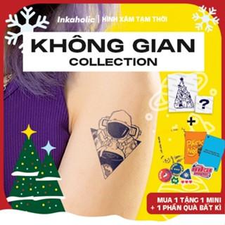 [Chủ đề Không gian] Hình xăm dán tạm thời Inkaholic 15 ngày, xăm trong 1 phút, chống nước 100%