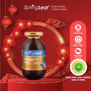 [Mã INCU300 giảm 300K đơn 499K] Viên uống Spring Leaf Omega-3 1000mg bổ mắt, não bộ và tim mạch 200 viên