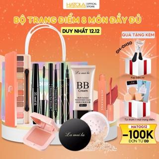 Bộ trang điểm Lameila 8 món đầy đủ tiện lợi set makeup chuyên nghiệp tặng kèm mút Hatola