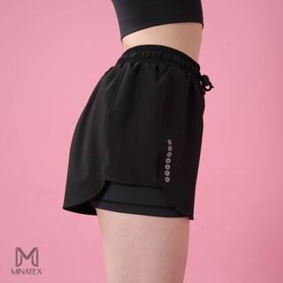 [Ảnh thật] Quần đùi THỂ THAO 2 lớp, tập GYM, YOGA, EAROBIC, CHẠY BỘ Minatex