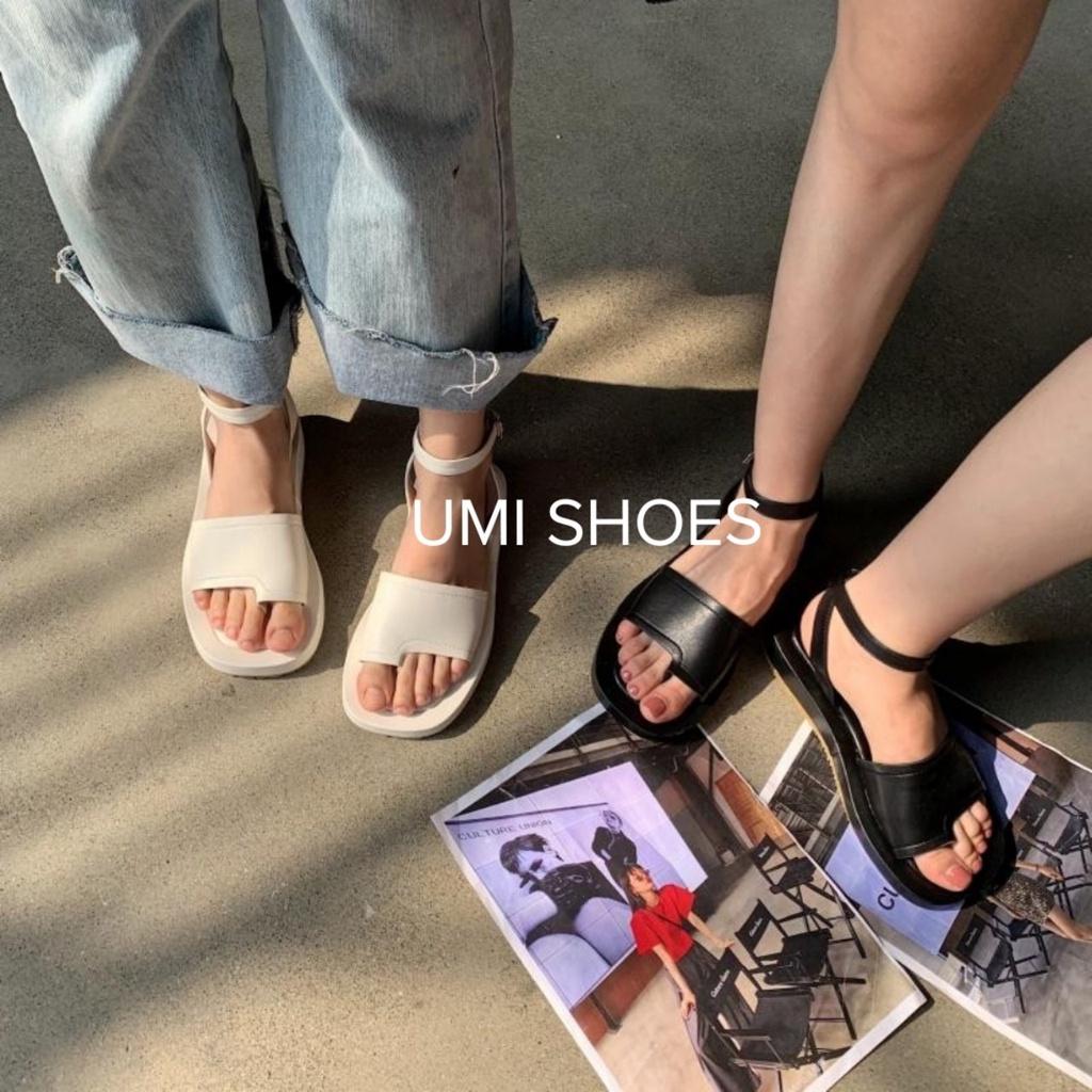 Vật liệu nào được dùng để làm giày đế bằng nữ sandal?