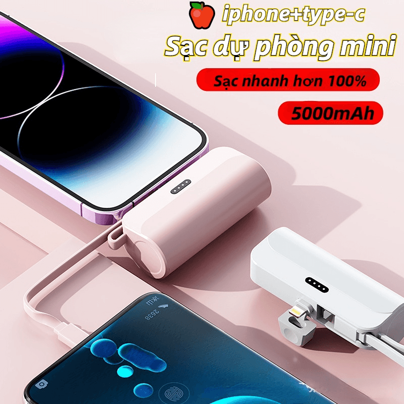 Pin dự phòng 5000mAh có thể sạc để dùng được bao lâu?