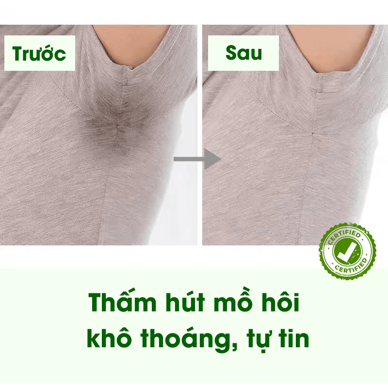 Miếng dán thấm mồ hôi nách có thể dùng trong thời gian dài không?