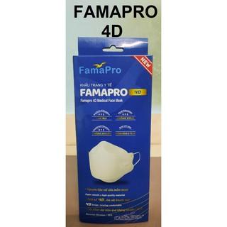 Khẩu trang y tế 4D Cao Cấp- 3 lớp kháng khuẩn Famapro (Nam Anh)- Hộp 10 cái