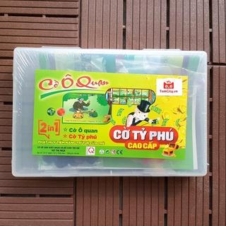 Bộ đồ chơi thông minh Cờ Tỷ Phú Kèm Cờ Ô Quan Bàn cờ 2in1 hàng Việt Nam