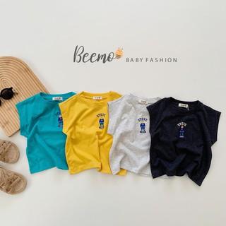 Áo ba lỗ cho bé Trai Gái Beemo Chất liệu cotton mềm min, họa tiết gấu Steve, 4 màu cực xinh B078