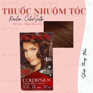 [CHÍNH HÃNG] Thuốc nhuộm tóc Revlon ColorSilk số 46 (Medium Golden Chestnut Brown) - Nâu hạt dẻ
