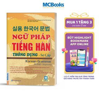 Sách - Ngữ Pháp Tiếng Hàn Thông Dụng (Sơ Cấp) – Korean Grammar In Use - MCBooks
