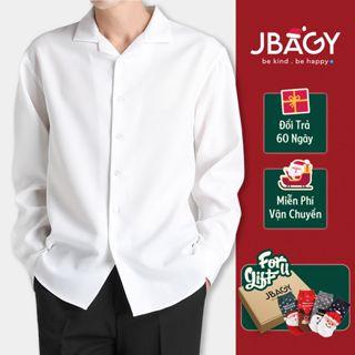 Áo sơ mi nam form rộng COVE cổ vest Hàn Quốc vải lụa lạnh mềm mại thương hiệu JBAGY - JS0102